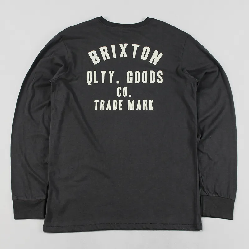 Brixton Woodburn Long Sleeve T Shirt Black-1