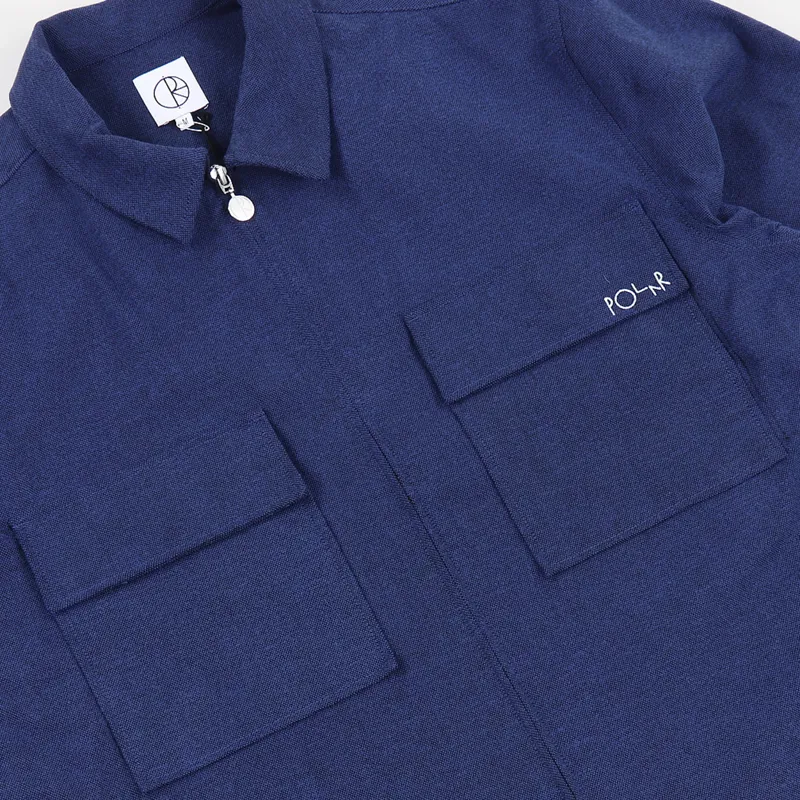 Polar Skate Co. Work Shirt Blue-2