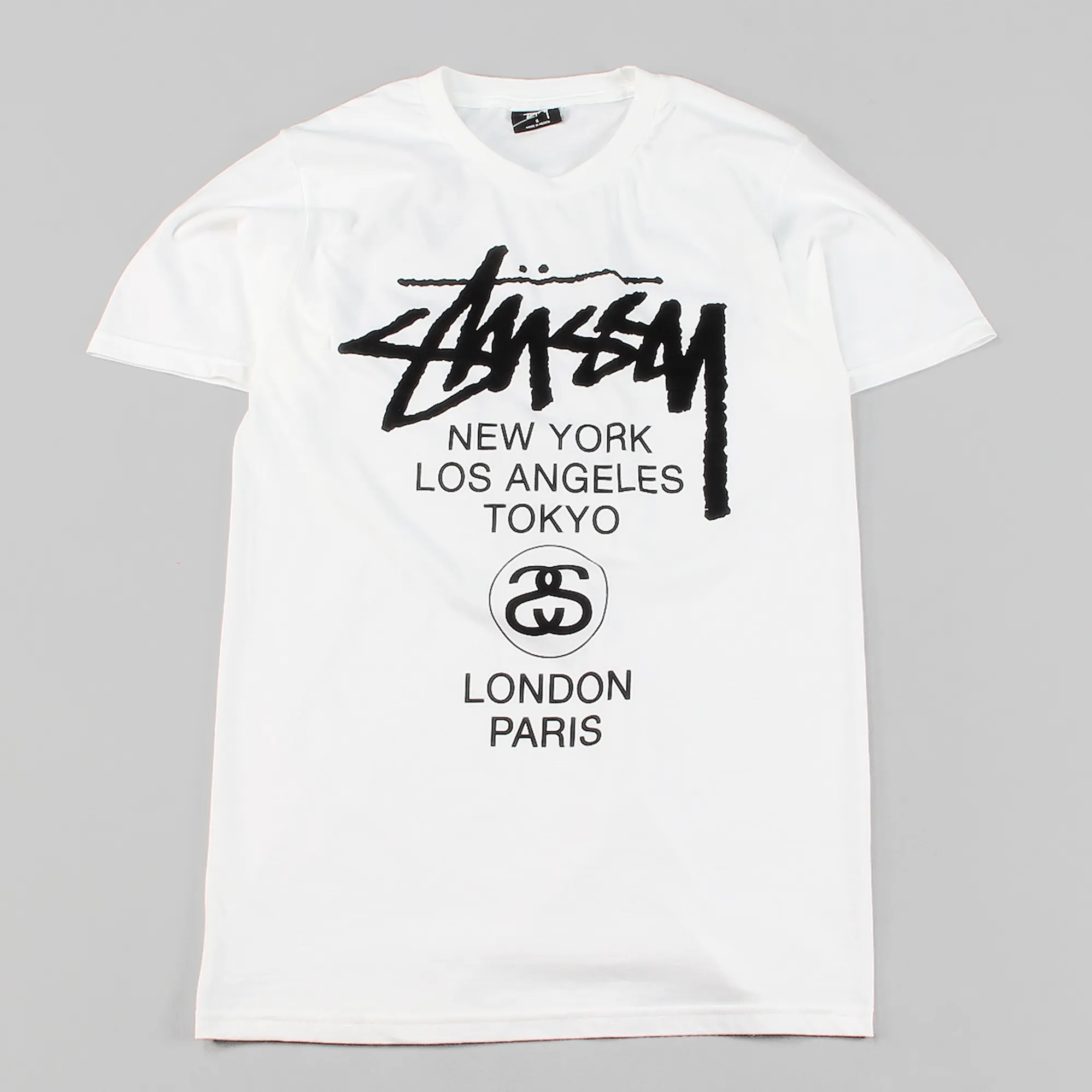 Stussy World Tour T Shirt White