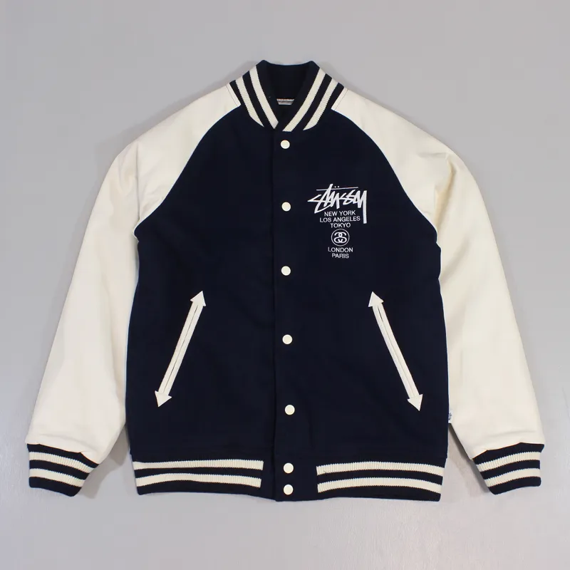archive stussy ist varsity jacket, Men's Fashion, Coats, Jackets and  Outerwear on Carousell