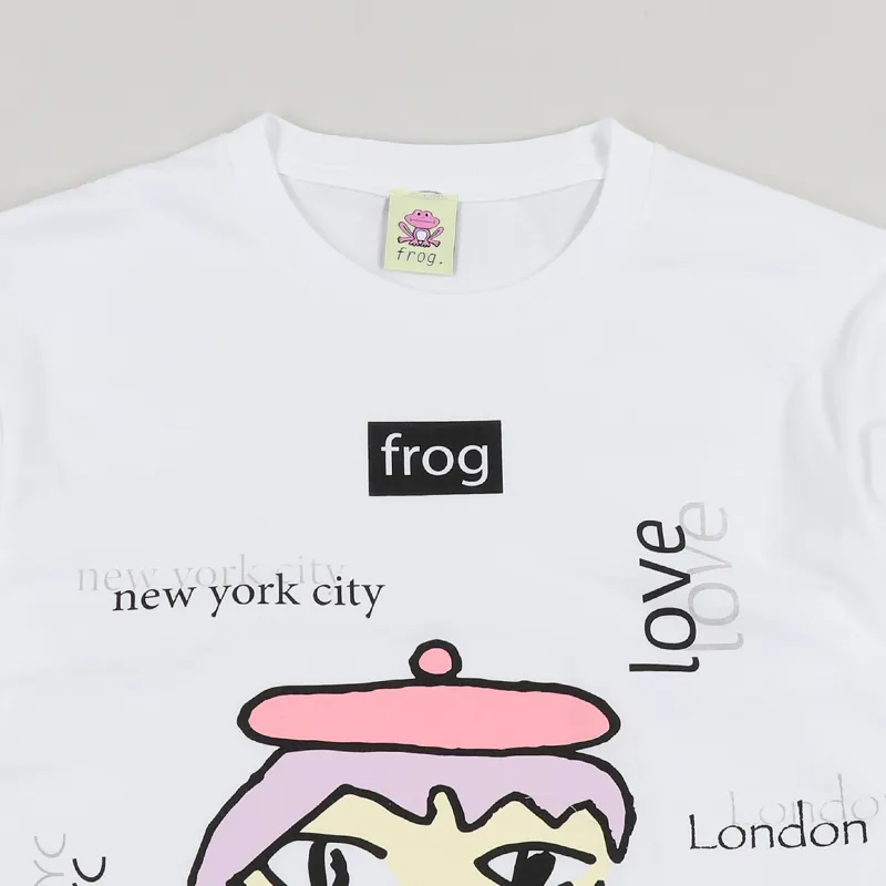 Frog Skateboards World Wide Love T Shirt White-1