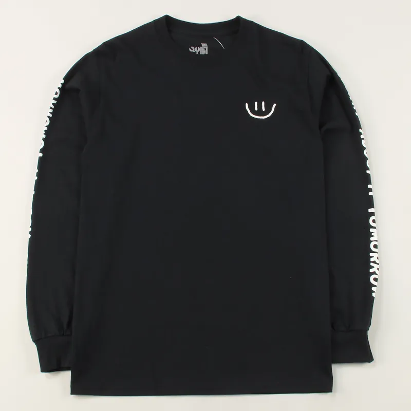 The Quiet Life Worry Long Sleeve T Shirt Black
