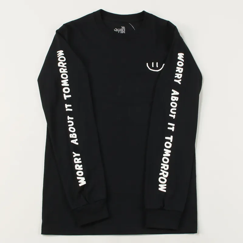 The Quiet Life Worry Long Sleeve T Shirt Black-2