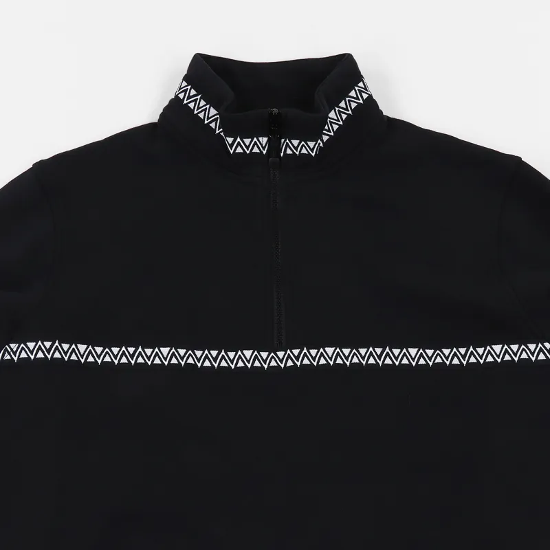 Stussy Woven Tape Mock Neck Black-1