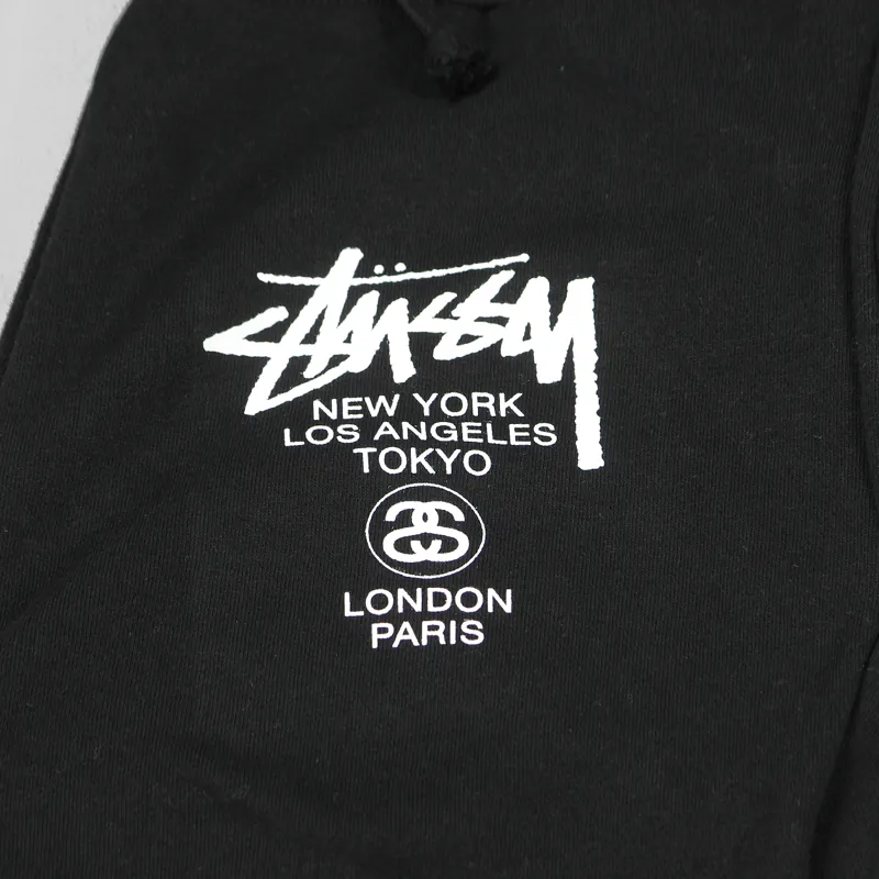 Stussy World Tour Sweat Pant Black-1