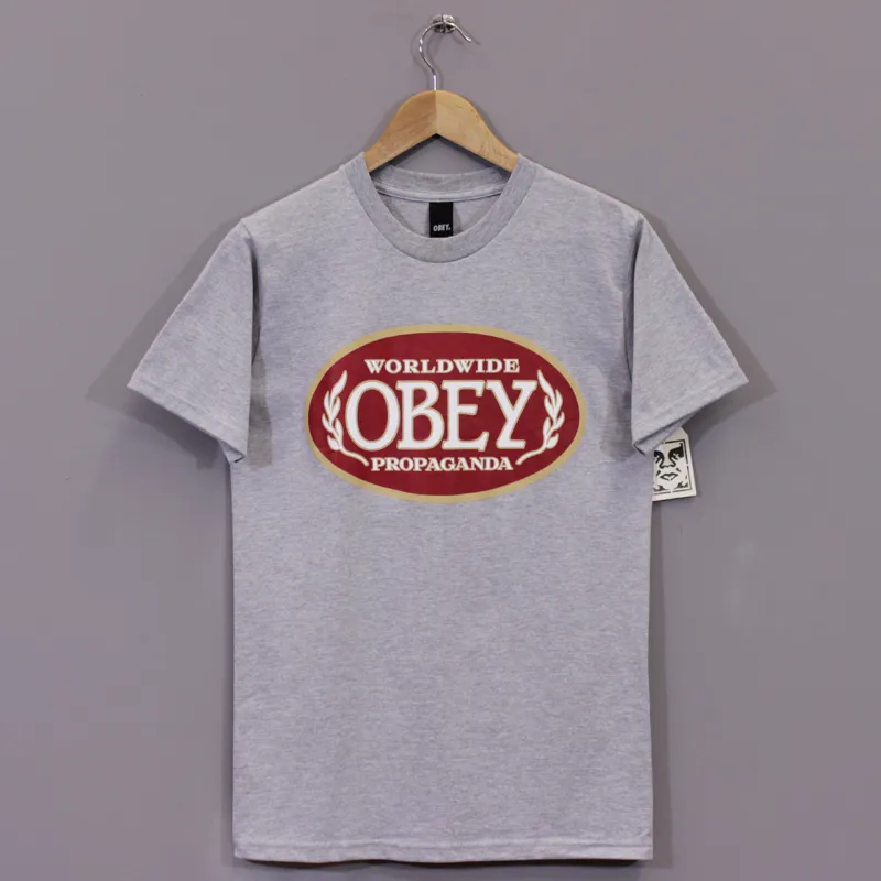 Obey Blunts T Shirt - Grey