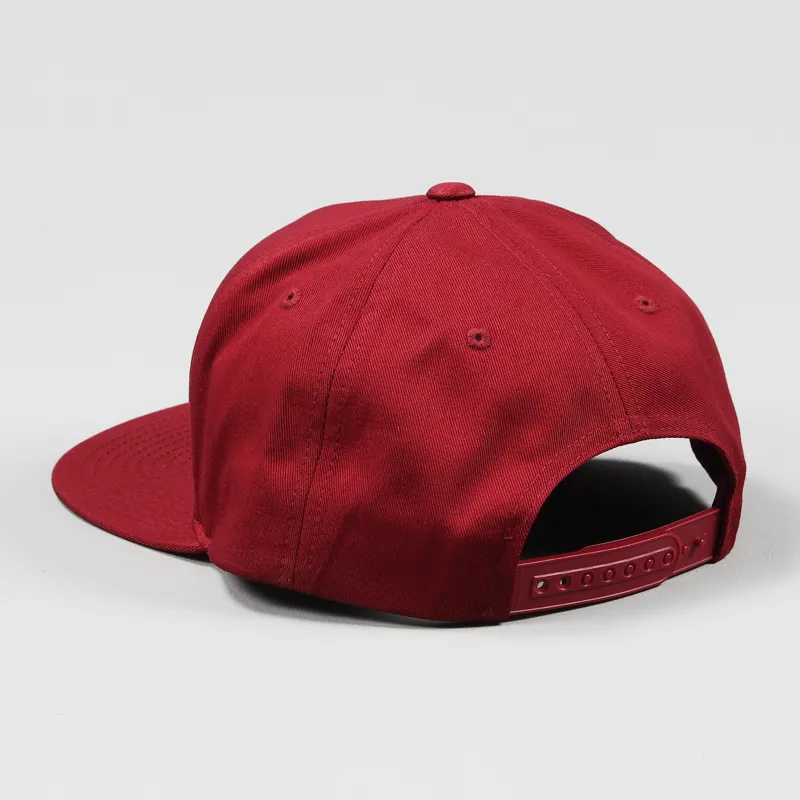 Obey Worldwide Snapback Cap Wine Red-2