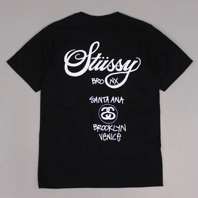 Stussy WT Cities T Shirt Black-2