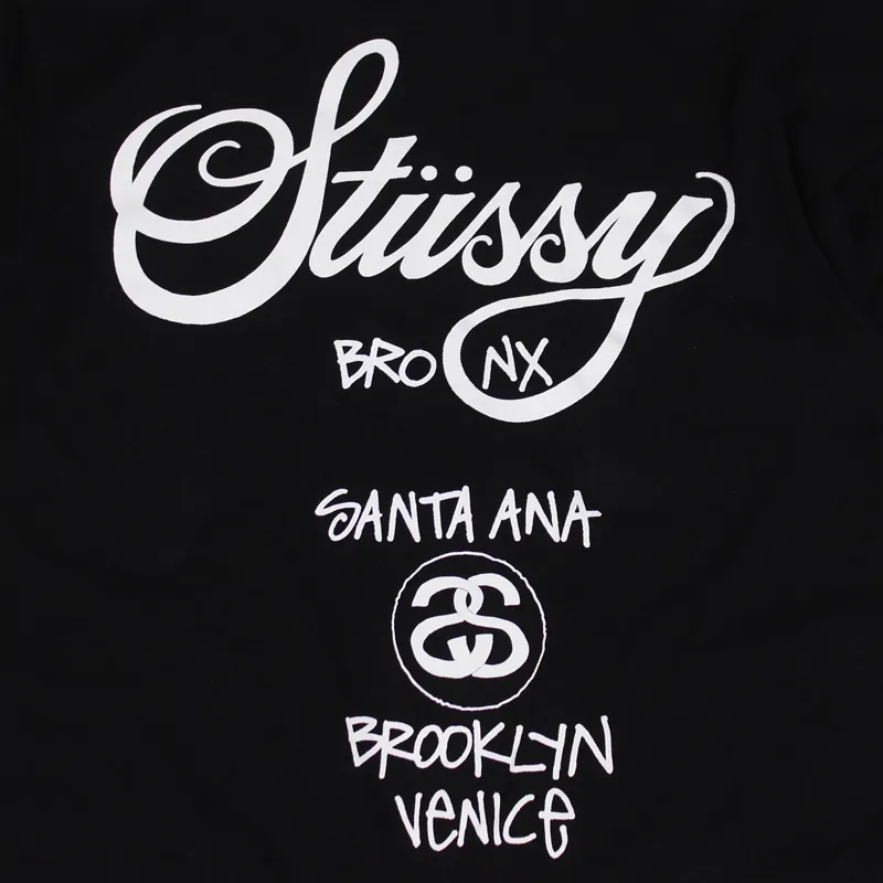Stussy WT Cities T Shirt Black-3