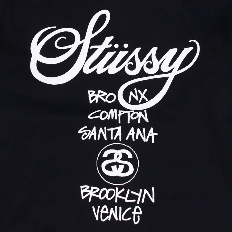 Stussy World Tour Hoodie Navy-3