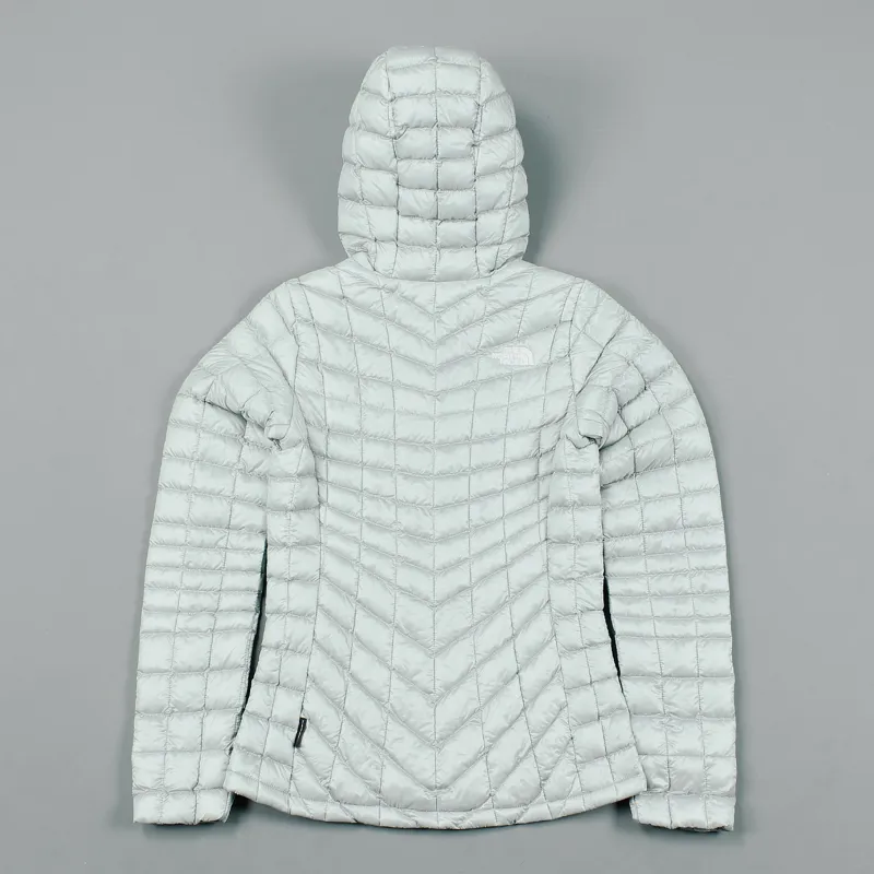 The North Face Womens Thermoball Hoodie Jacket High Rise Grey-3