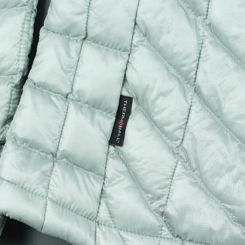 The North Face Womens Thermoball Hoodie Jacket High Rise Grey-4