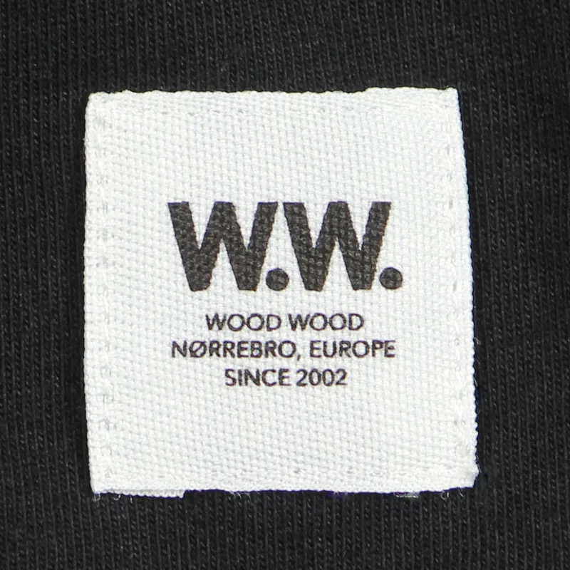 Wood Wood WW Square T Shirt Black-1