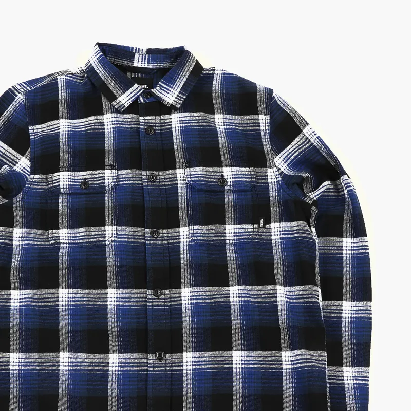 Vans x Anti Hero Wired Flannel Shirt Blue Black-1