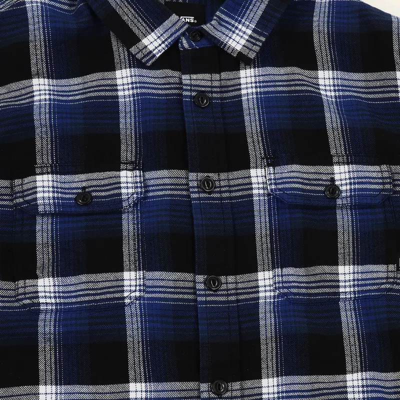 Vans x Anti Hero Wired Flannel Shirt Blue Black-3
