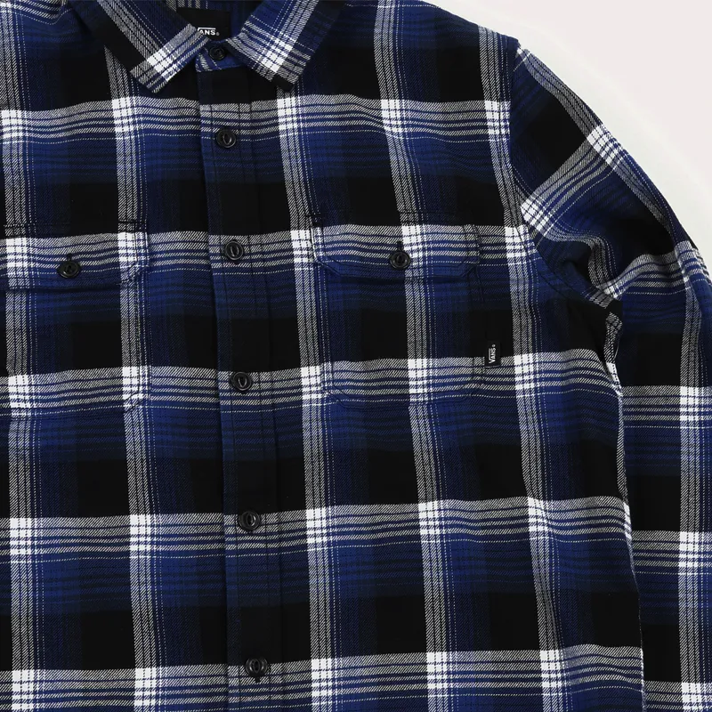 Vans x Anti Hero Wired Flannel Shirt Blue Black-2