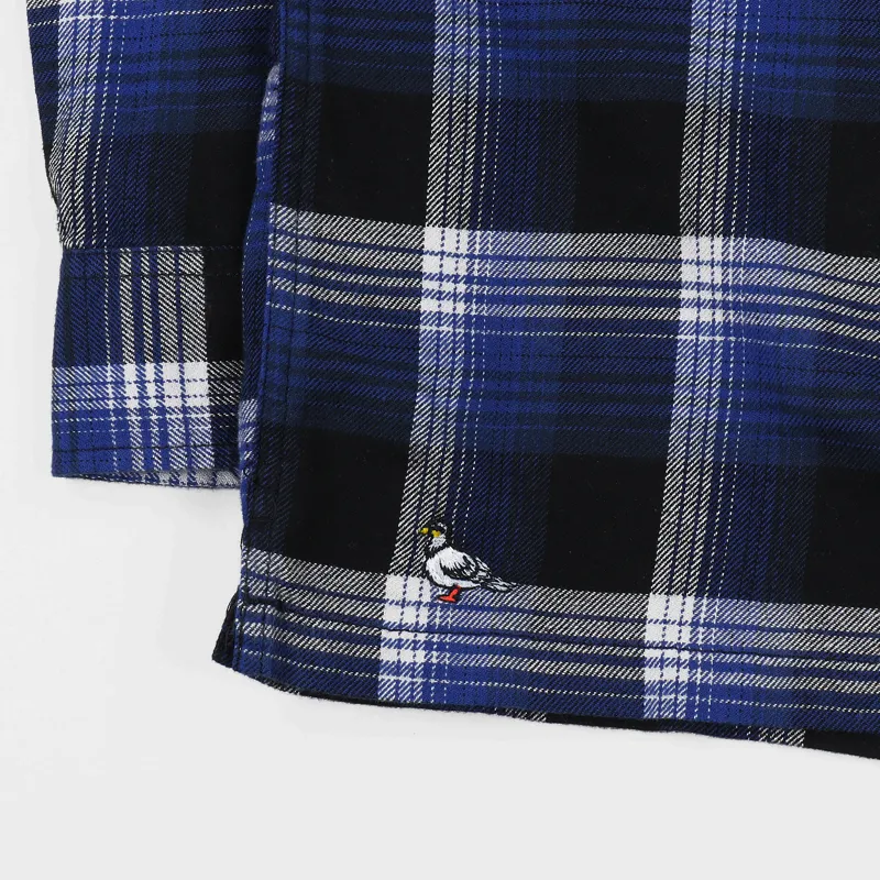Vans x Anti Hero Wired Flannel Shirt Blue Black-4