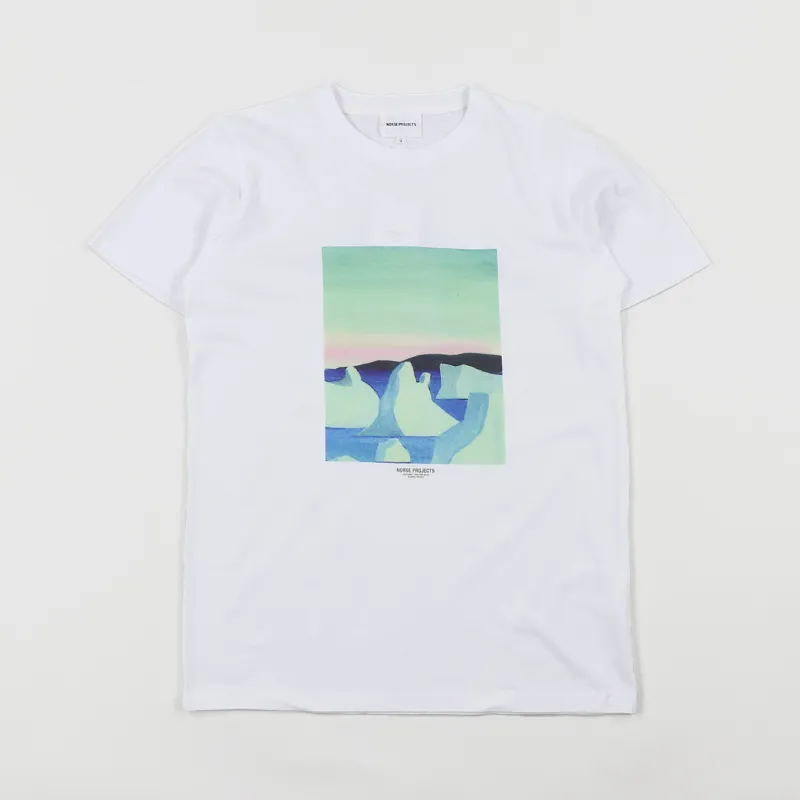 Norse Projects x Daniel Frost Icebergs T Shirt White