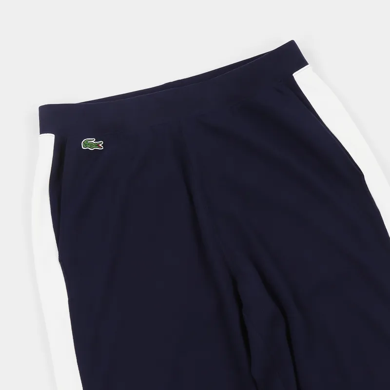 Lacoste Colourblock Pique Fleece Sweatpants Navy Blue White-1