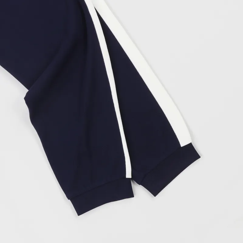 Lacoste Colourblock Pique Fleece Sweatpants Navy Blue White-3