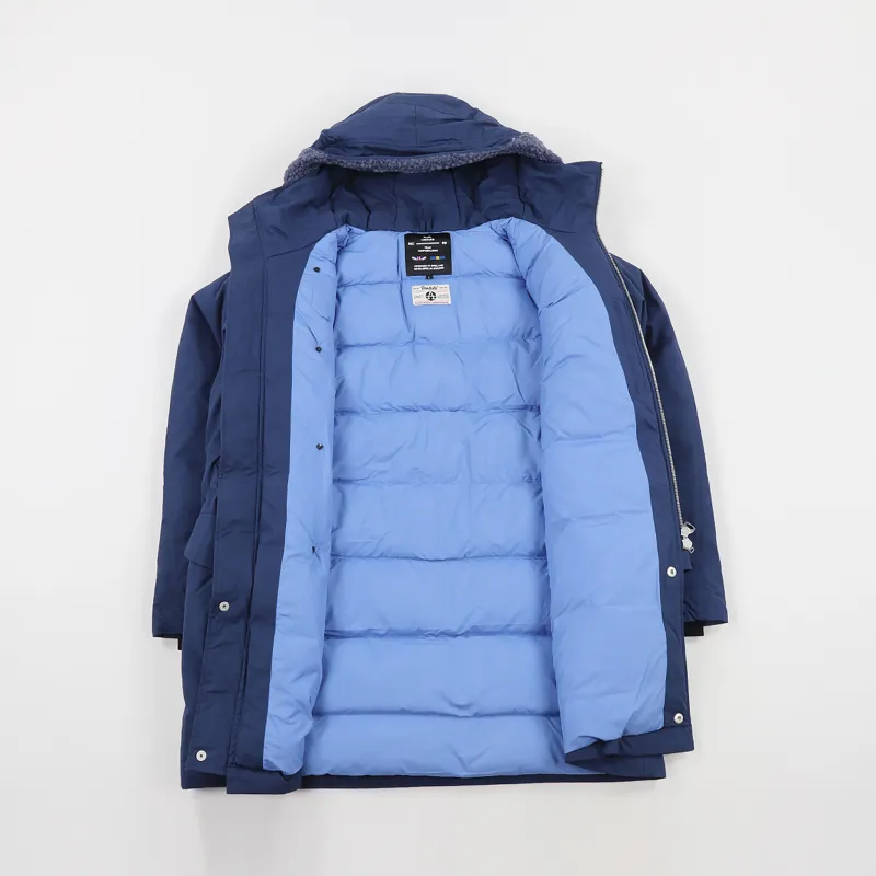 Peak Performance x Nigel Cabourn Mens Down Parka Steel Blue