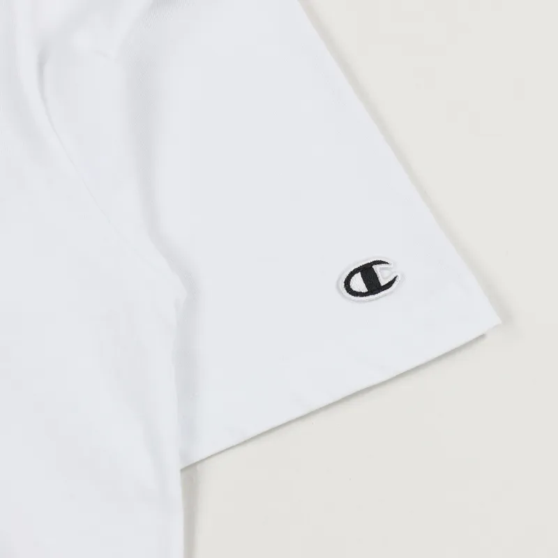 Champion x Wood Box Logo Short Sleeve T Shirt White