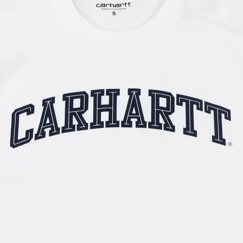 Carhartt WIP Yale T Shirt White Navy-1