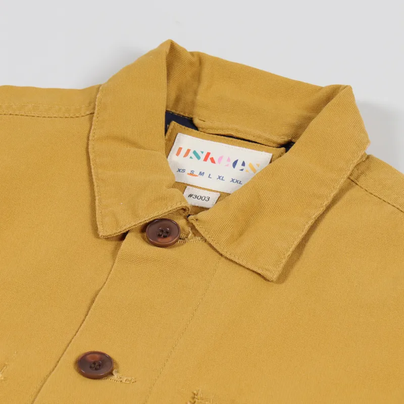 Uskees Single Pocket Work Shirt Yellow-7