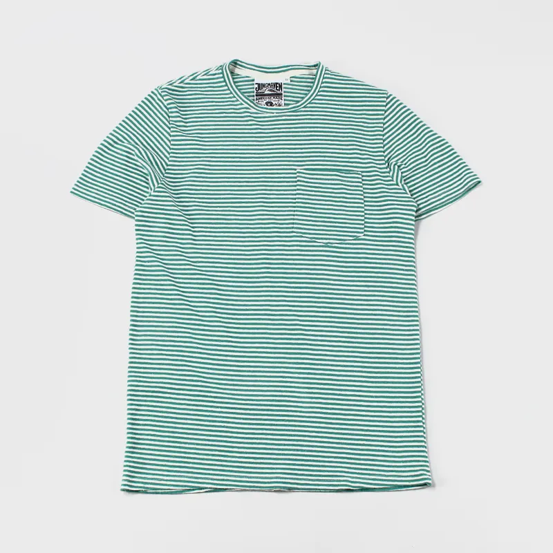 Jungmaven Yarn Dyed Pocket T Shirt Basil Green