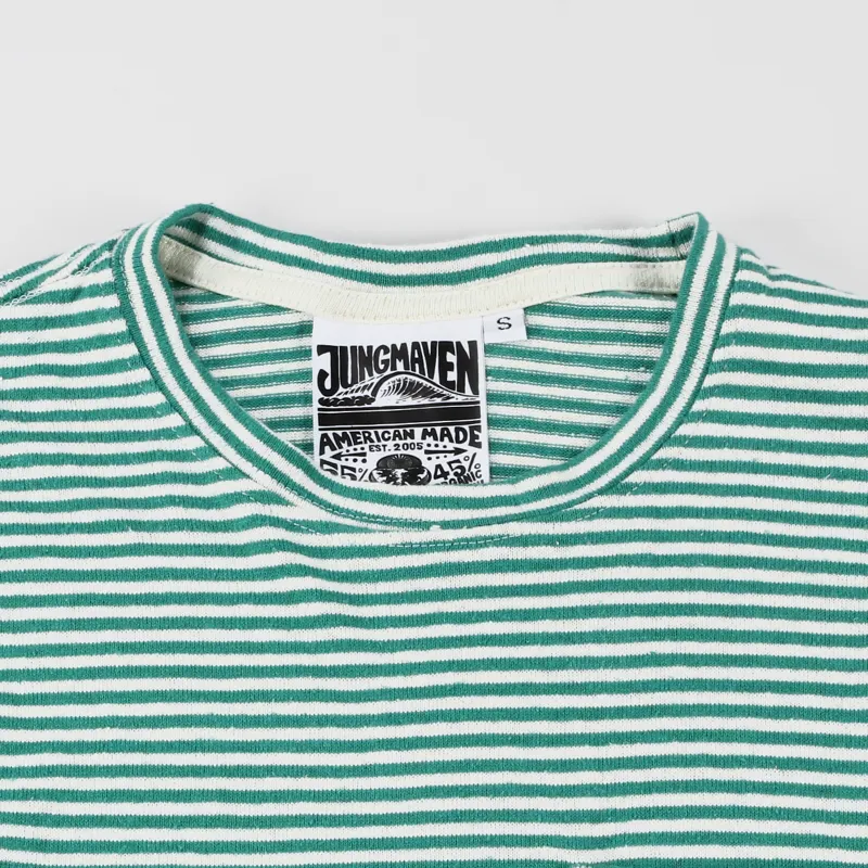 Jungmaven Yarn Dyed Pocket T Shirt Basil Green-1