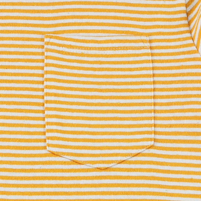 Jungmaven Yarn Dyed Pocket T Shirt Carrot Orange-2