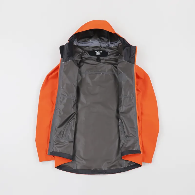 Arcteryx Mens GORE-TEX Zeta SL Shell Jacket Trail Blaze Orange