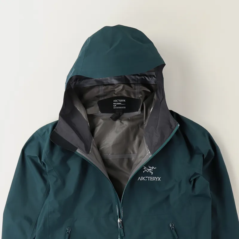 Arcteryx Mens Outdoor Zeta SL Waterproof Jacket Labyrinth Teal