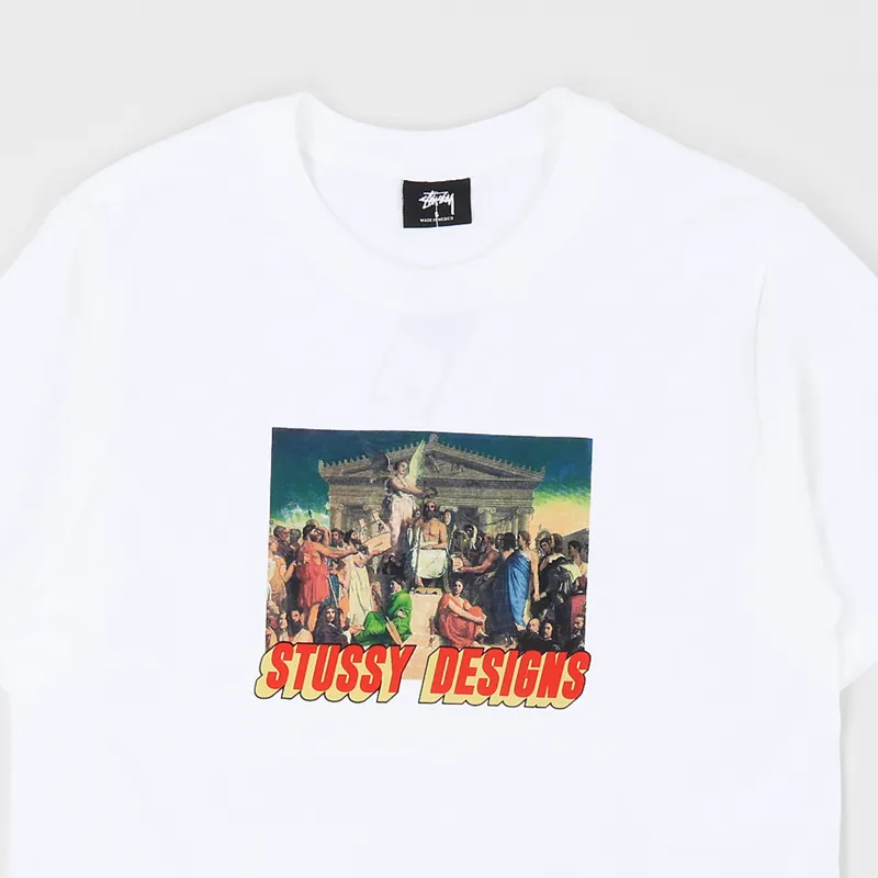 Stussy Zeus T Shirt White-1