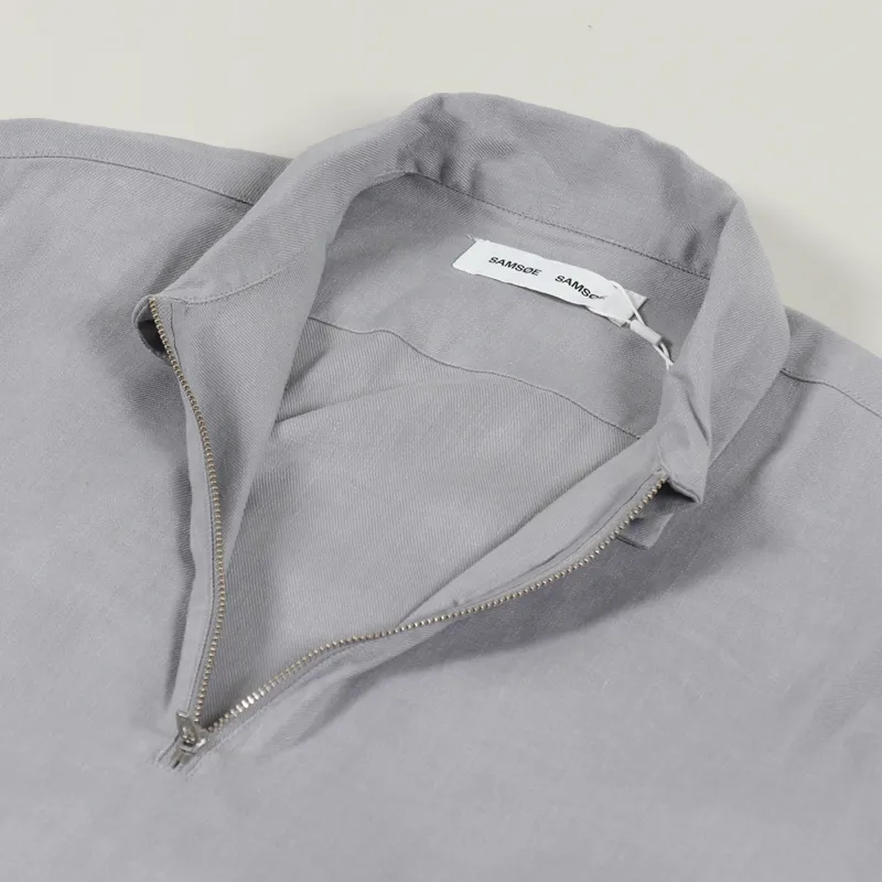 Samsøe And Samsøe Asti Half Zip Shirt Alloy-7