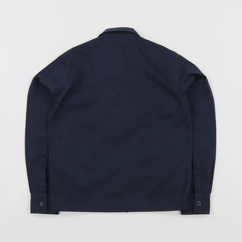 Universal Works Zip Uniform Shirt Navy-3