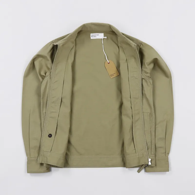 Universal Works Zip Uniform Shirt Sand-2