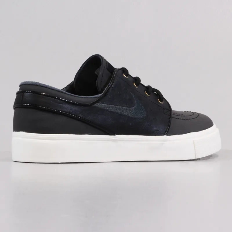 Nike SB Zoom Stefan Janoski Premium Shoes Black Anthracite Sail Grey-5