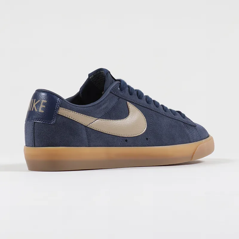nike sb blazer low gt navy gum