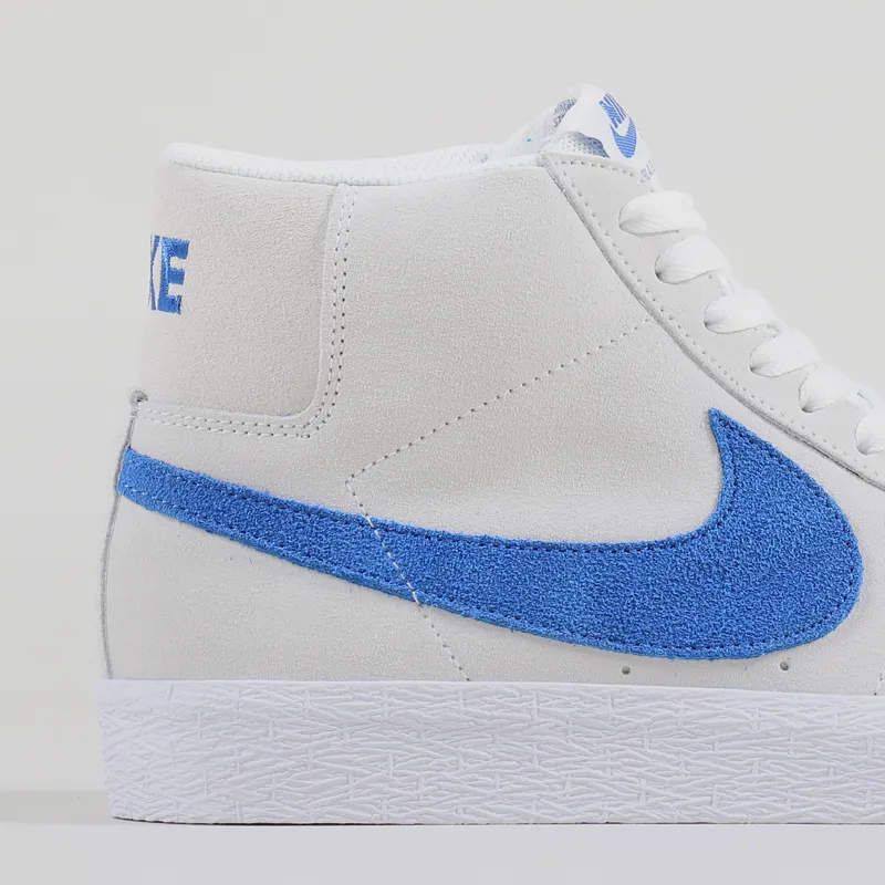 Nike SB Blazer Mid Shoes White Team Royal-4