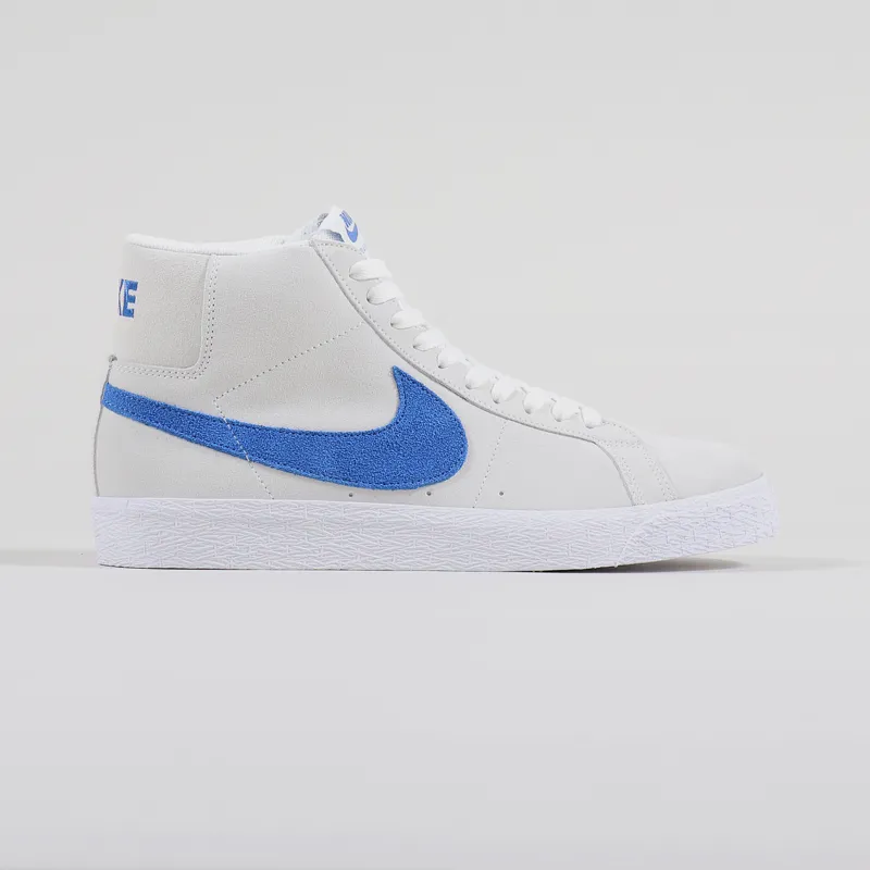 Nike SB Blazer Mid Shoes White Team Royal-3
