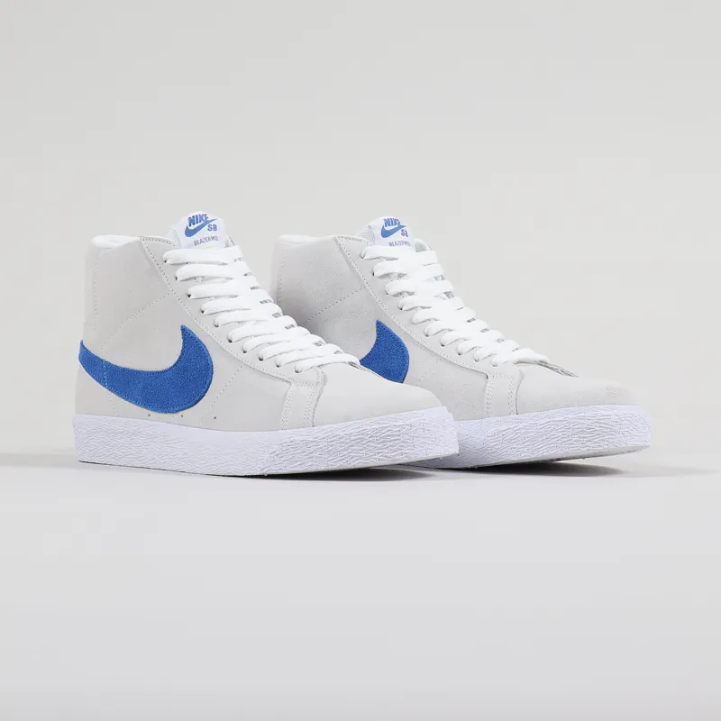 Nike SB Blazer Mid Shoes White Team Royal