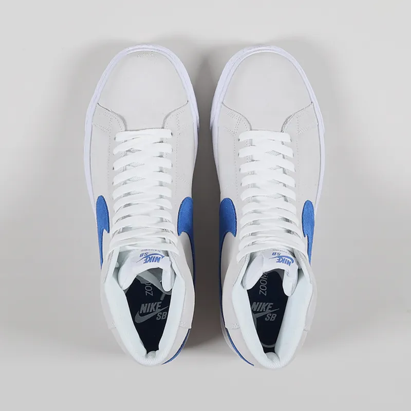 Nike SB Blazer Mid Shoes White Team Royal-2