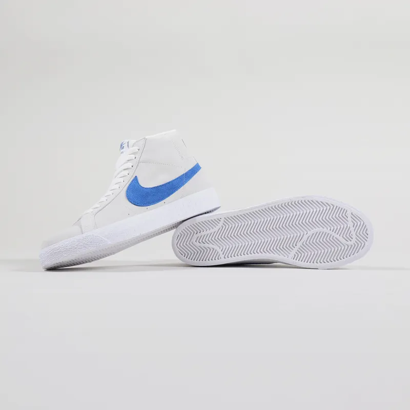 Nike SB Blazer Mid Shoes White Team Royal-1