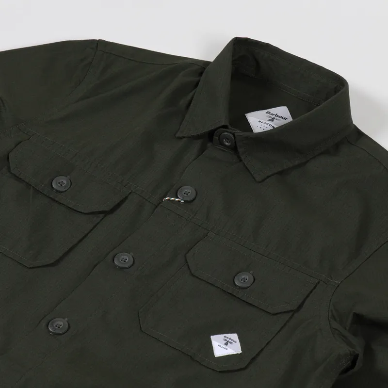 Barbour Beacon Ripstop Overshirt Forest-1