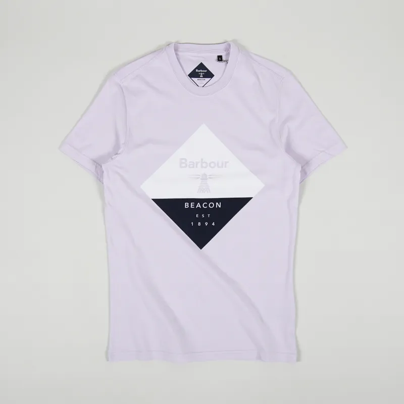 Barbour Beacon Diamond T Shirt Thistle