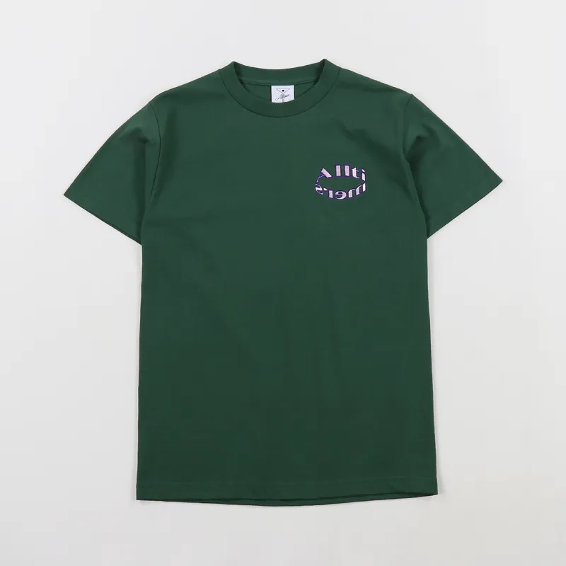 Alltimers Bendy T Shirt Forest Green