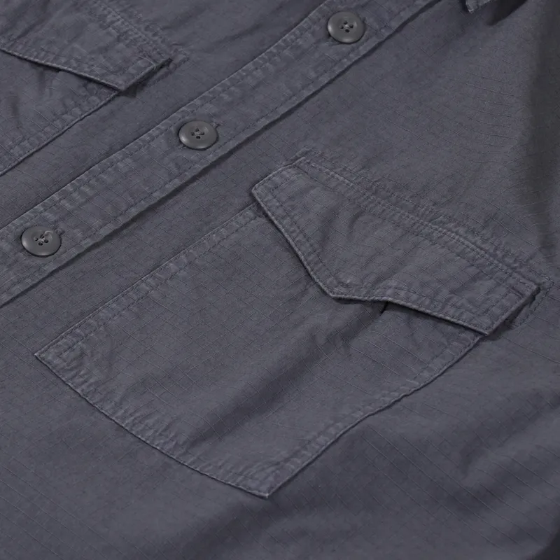 Edwin Long Sleeve Big Shirt Ebony-2