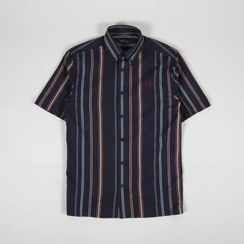 Fred Perry Stripe Shirt Navy