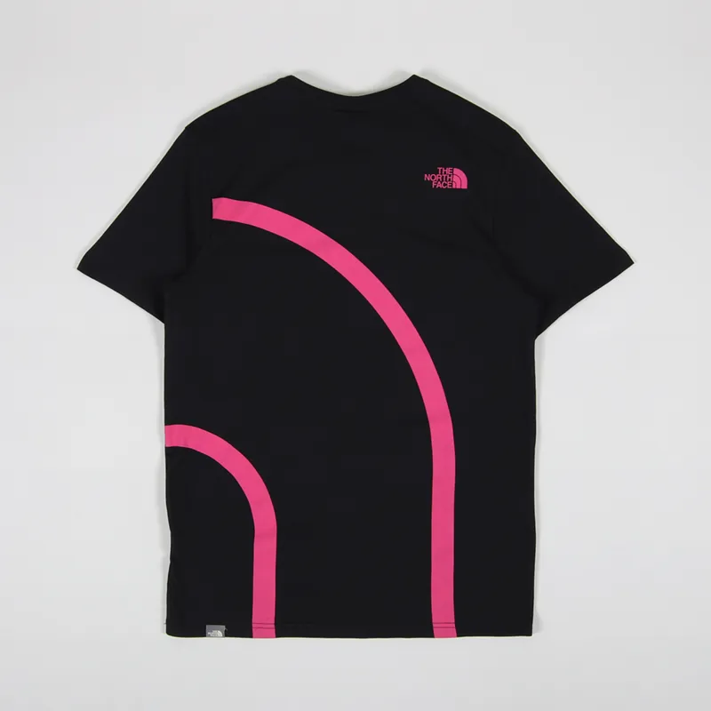 The North Face Graphic Flow T Shirt Black Pink